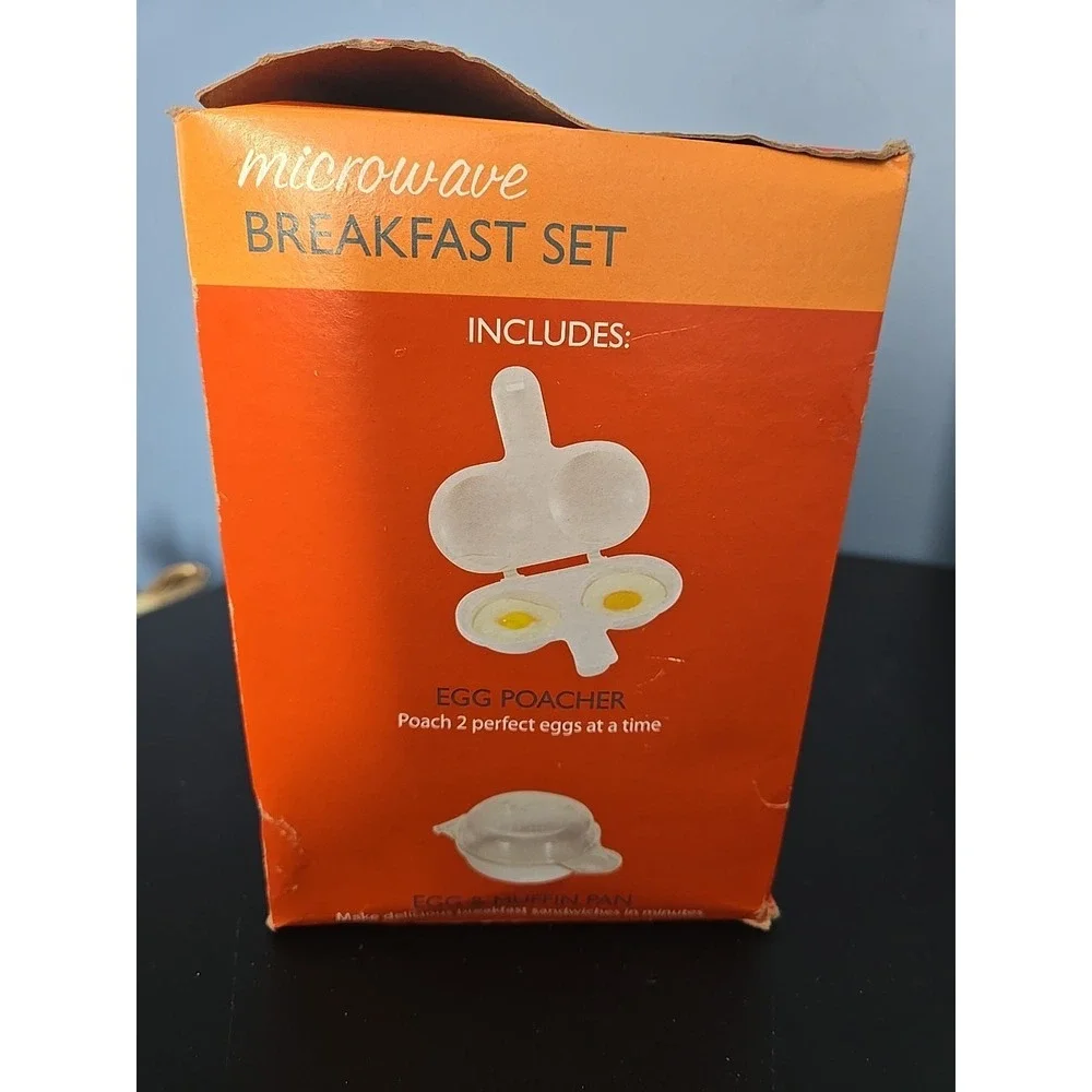 Nordic Ware Microwave Breakfast Set Eggs n' Muffin Pan Egg Poacher USA‎ New